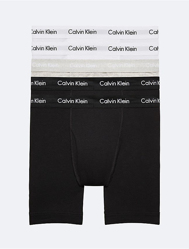 Calvin Klein Pure Cotton Stretch 3-Pack Boxer Brief Black Small at