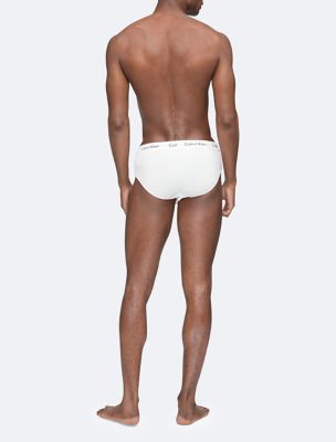 Calvin Klein Cotton Stretch Hip Brief 3 Pack In White