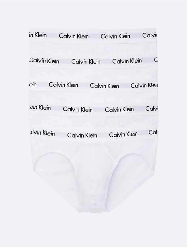 Calvin Klein Cotton Classics Low Rise Briefs 4-Pack White U4183-100 - Free  Shipping at LASC