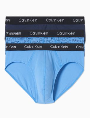 Cotton Stretch 5-Pack Hip Brief, Emerald/Soft Porcelain