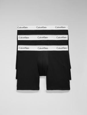 Modern Cotton Stretch 3 Pack Boxer Brief, Ck Black