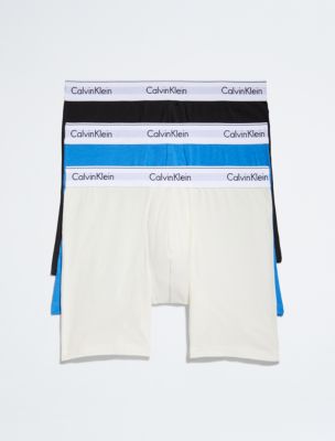 CALVIN KLEIN UNDERWEAR Three-Pack Stretch-Cotton Boxer Briefs for