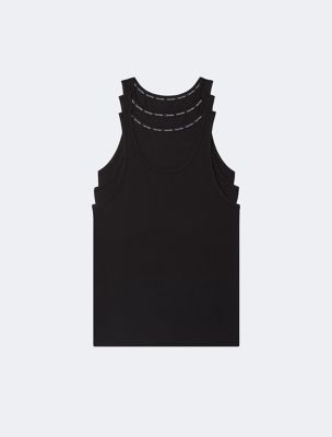 Modern Cotton Stretch 3-Pack Tank Top, Ck Black