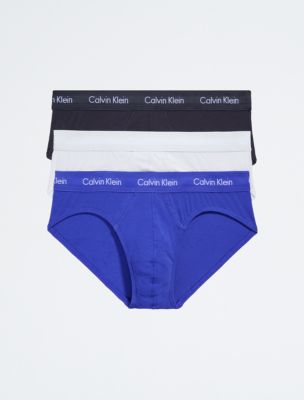 Cotton Stretch 3-Pack Hip Brief, Phantom Grey/Vaporous Grey/Spectrum Blue