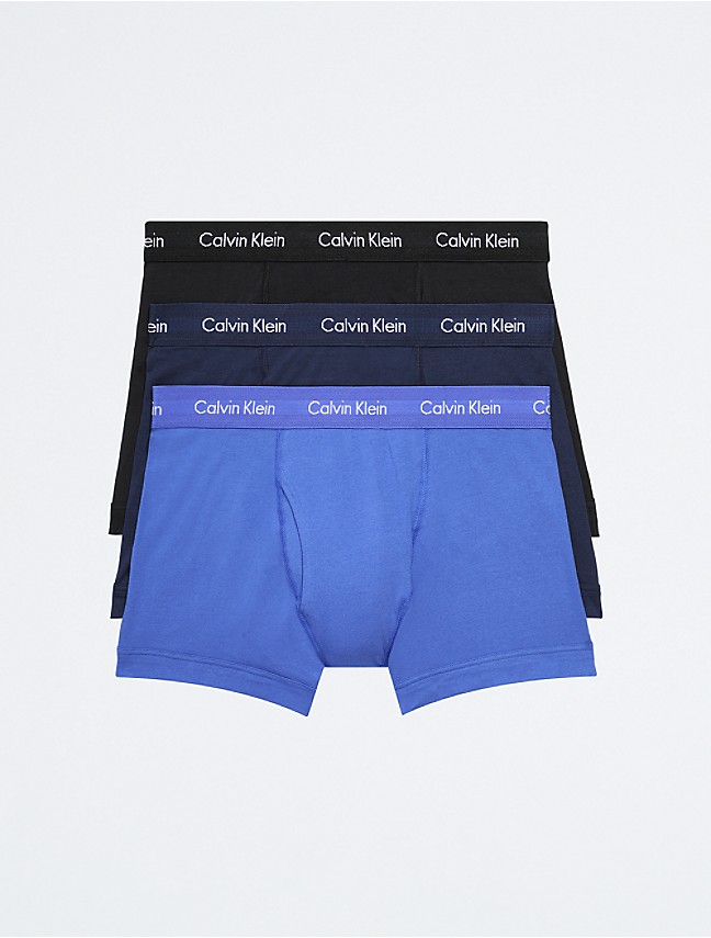 Cotton Stretch 3-Pack Rise Trunk Low USA Klein® Calvin 