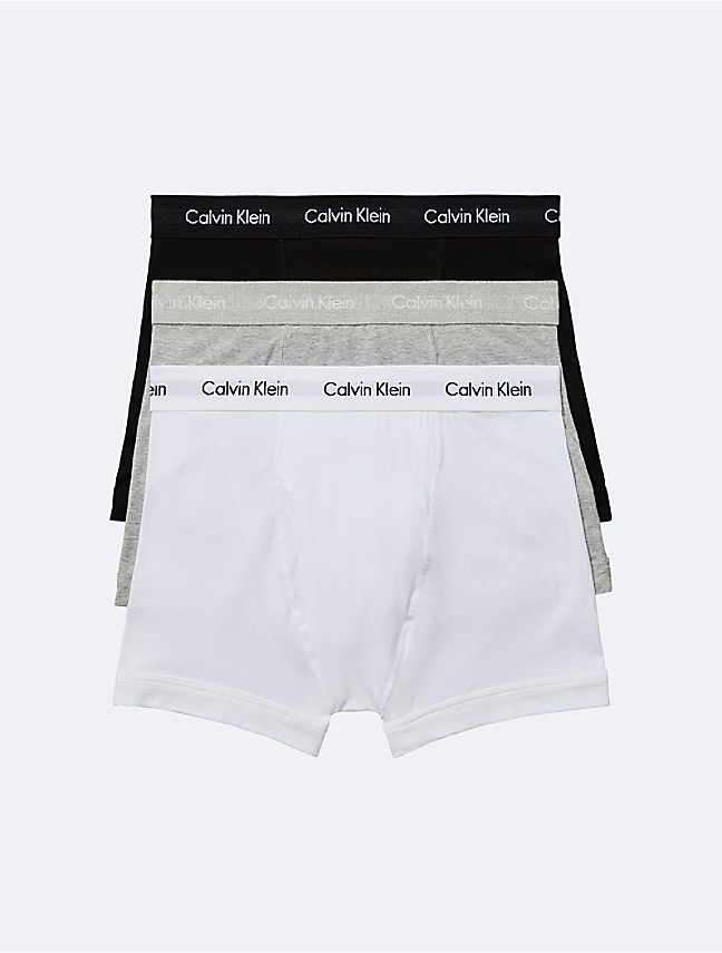 Calvin Klein Modern Cotton Stretch Low Rise Trunks 3-Pack NB1085-941 at  International Jock