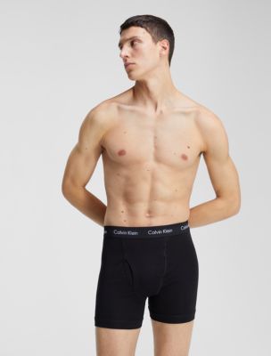 Cotton Stretch 3-Pack Boxer Brief, Ck Black