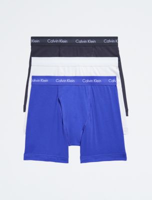 Cotton Stretch 3-Pack Boxer Brief, Phantom Grey/Vaporous Grey/Spectrum Blue
