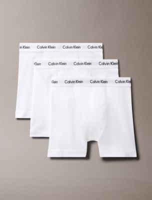 Cotton Stretch 3-Pack Boxer Brief, White