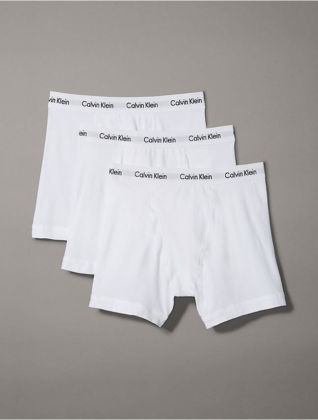 Calvin Klein Cotton Stretch Boxer Brief 3 Pack - B - Phantom Grey/Space  Blue/Grey – Potters of Buxton