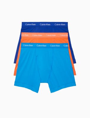 Cotton Stretch 3-Pack Boxer Brief, Work Blue/ocean Hue/mango