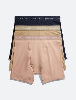 Cotton Stretch 3-Pack Boxer Brief, Shoreline/Clay/Travertine