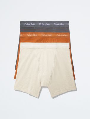 Cotton Stretch 3-Pack Boxer Brief, Travertine Heather/Ashford Grey/Warm Bronze