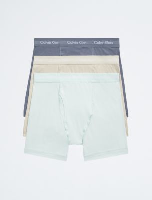 Cotton Stretch 3-Pack Boxer Brief, Asphalt Grey Multi