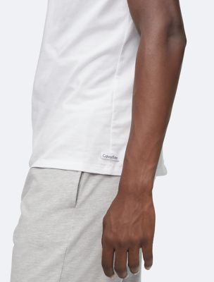 Calvin Klein Cotton Stretch V-Neck Shirt 2-Pack White