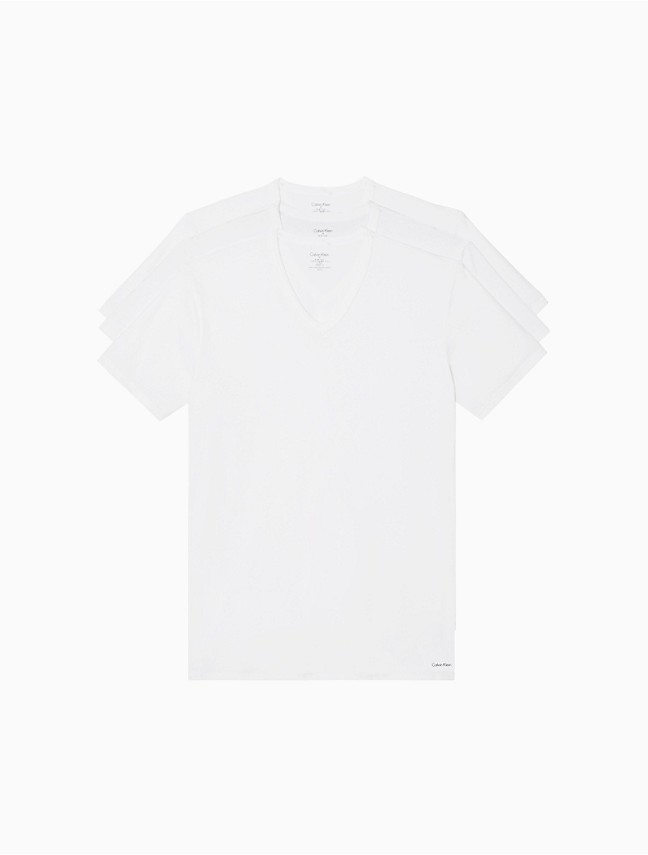 Calvin Klein Men's Cotton Classics 5-Pack Undershirts, 3 White, 2 Grey  Heather Crewneck, Small at  Men's Clothing store
