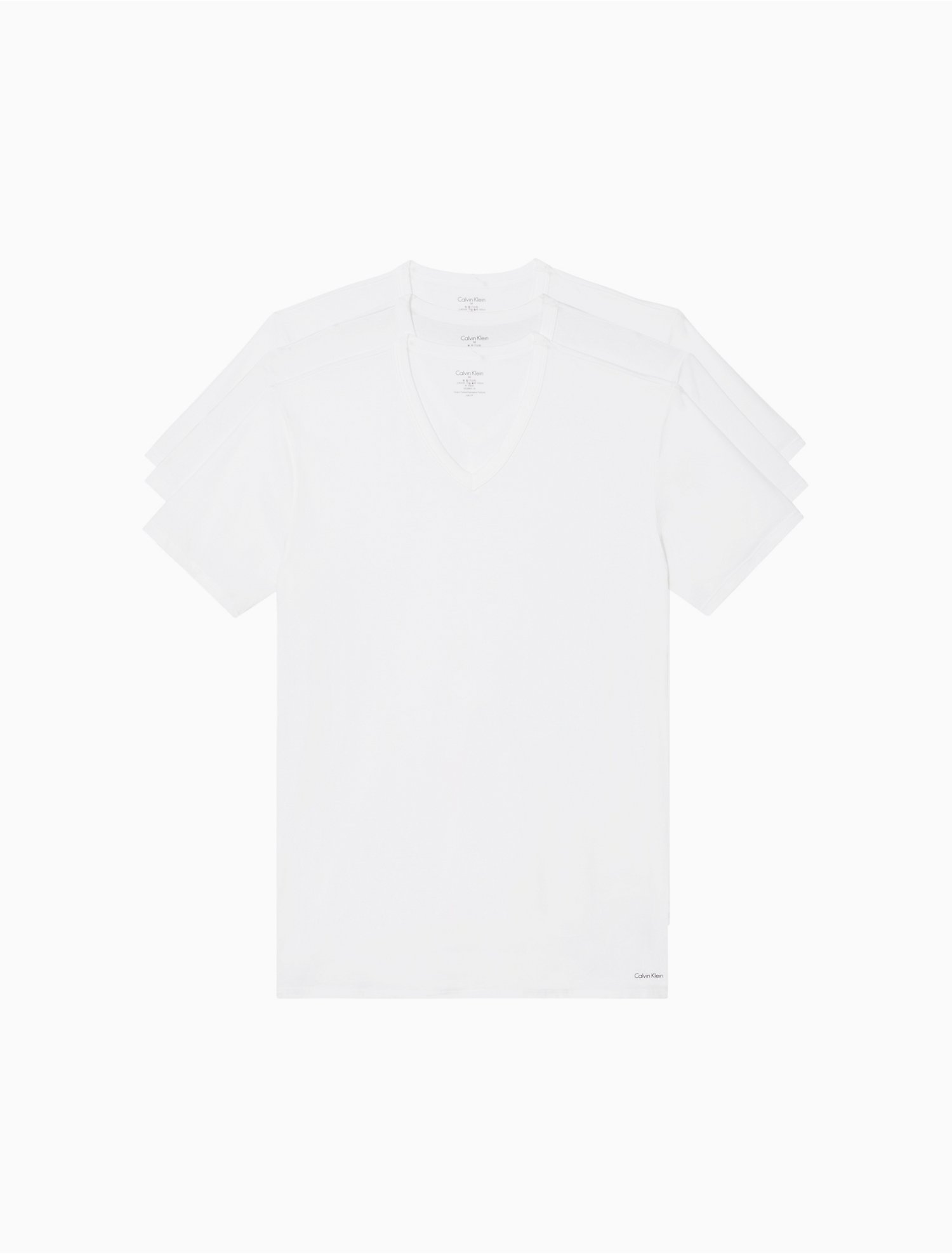 Cotton Stretch 3-Pack V-Neck T-Shirt | Calvin Klein