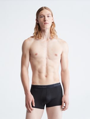 Calvin Klein Trunks Low Rise Underwear 3 Pairs Black Blue NIB Mens Size  Small