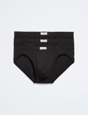 Calvin Klein mens slip 3 pack panties, blackone : : Fashion