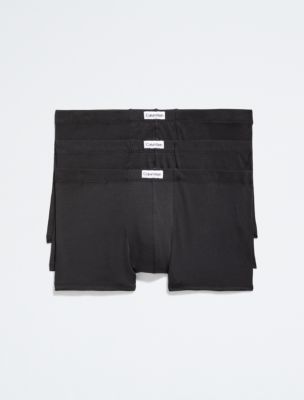 Pack of 2 pairs of EcoDIM stretch cotton trunks in black and grey