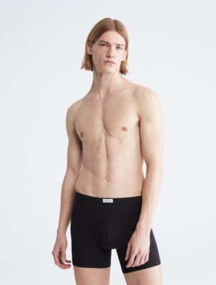 Calvin Klein Cotton Stretch 3 pack boxer briefs in black