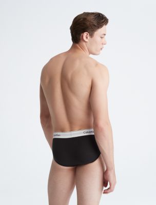 Calvin Klein Underwear THONG MODERN STRETCH 3 PACK - Briefs - black 