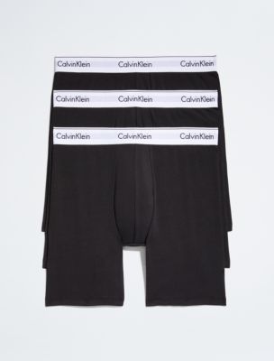 CALVIN KLEIN UNDERWEAR Three-Pack Stretch-Cotton Boxer Briefs for