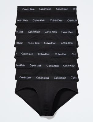 Calvin Klein Cotton Stretch Stencil Logo Waistband Low Rise Hip Briefs,  Pack Of 3 In Black/speakeasy/gray Heather