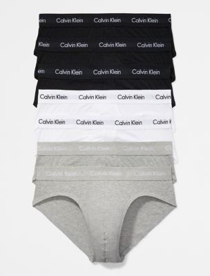 Essentials Men's Underwear Briefs Cotton Stretch Black/Gray