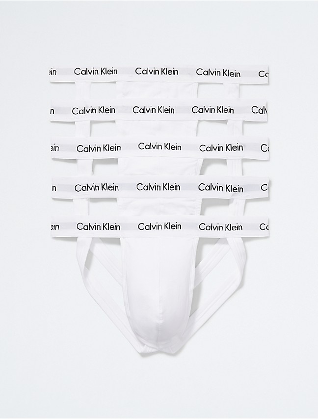 Calvin Klein Underwear Mens XL Cotton Stretch Mesh Jock Strap Black NP2230O  NEW