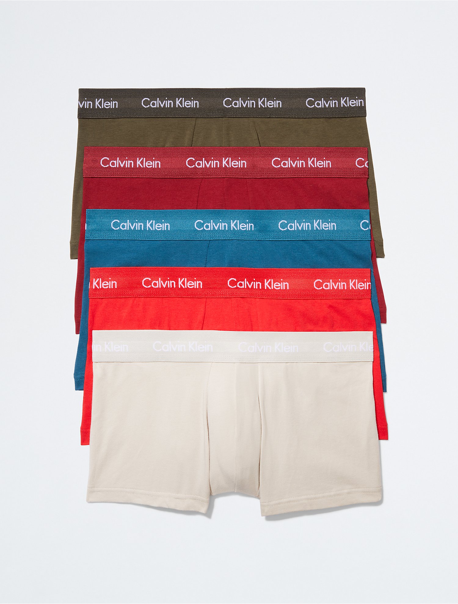 Cotton Stretch Holiday 5-Pack Low Rise Trunk | Calvin Klein® USA
