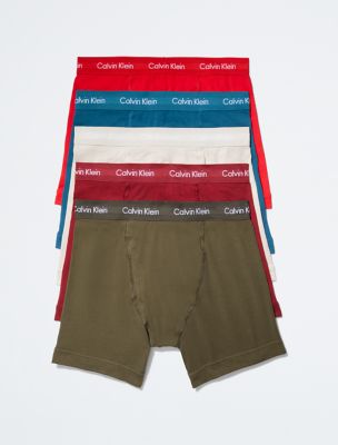 Cotton Stretch Holiday 5 Pack Boxer Brief Calvin Klein USA