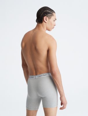 Calvin Klein, Underwear & Socks, Calvin Klein Athletic Mens 2pack Boxer  Briefs Nos White And Gray Size M Medium