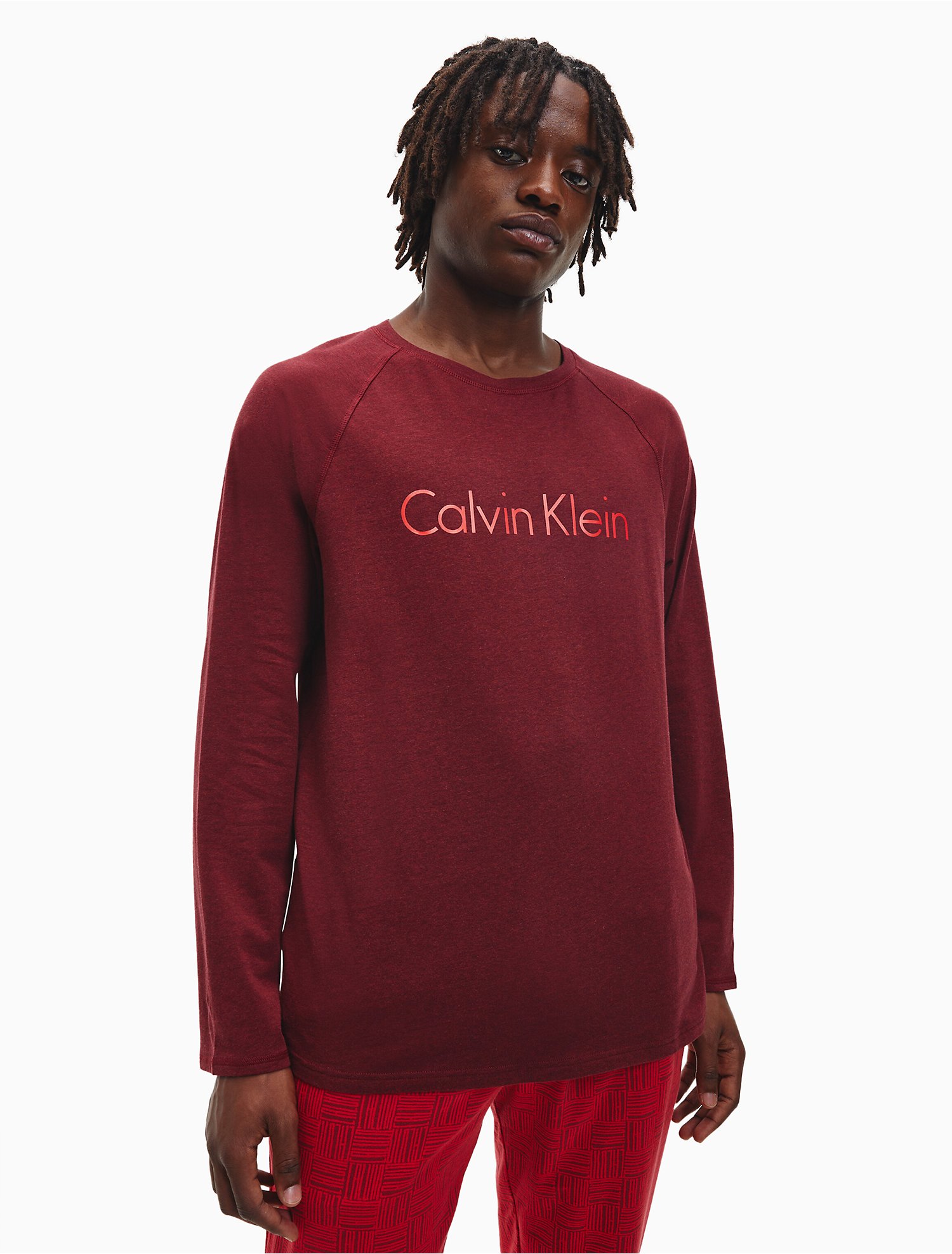 Crosshatch Long Sleeve Tee + Joggers Set | Calvin Klein® USA