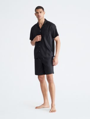 Tencel Lounge Sleep Button-Down Shirt + Sleep Shorts | Calvin Klein® Canada
