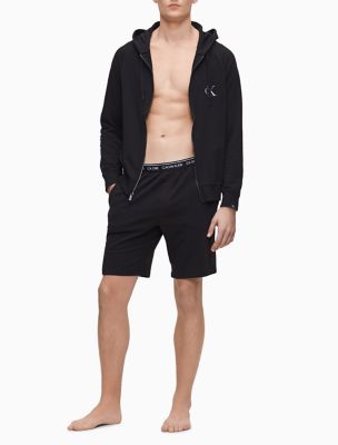 calvin klein logo zip hoodie