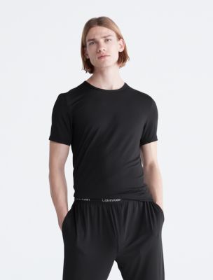 Calvin Klein Jeans Solid Men Crew Neck Black T-Shirt - Buy Calvin