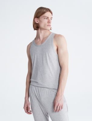 Ultra-Soft Modern Lounge Sleep Tank, Grey Heather