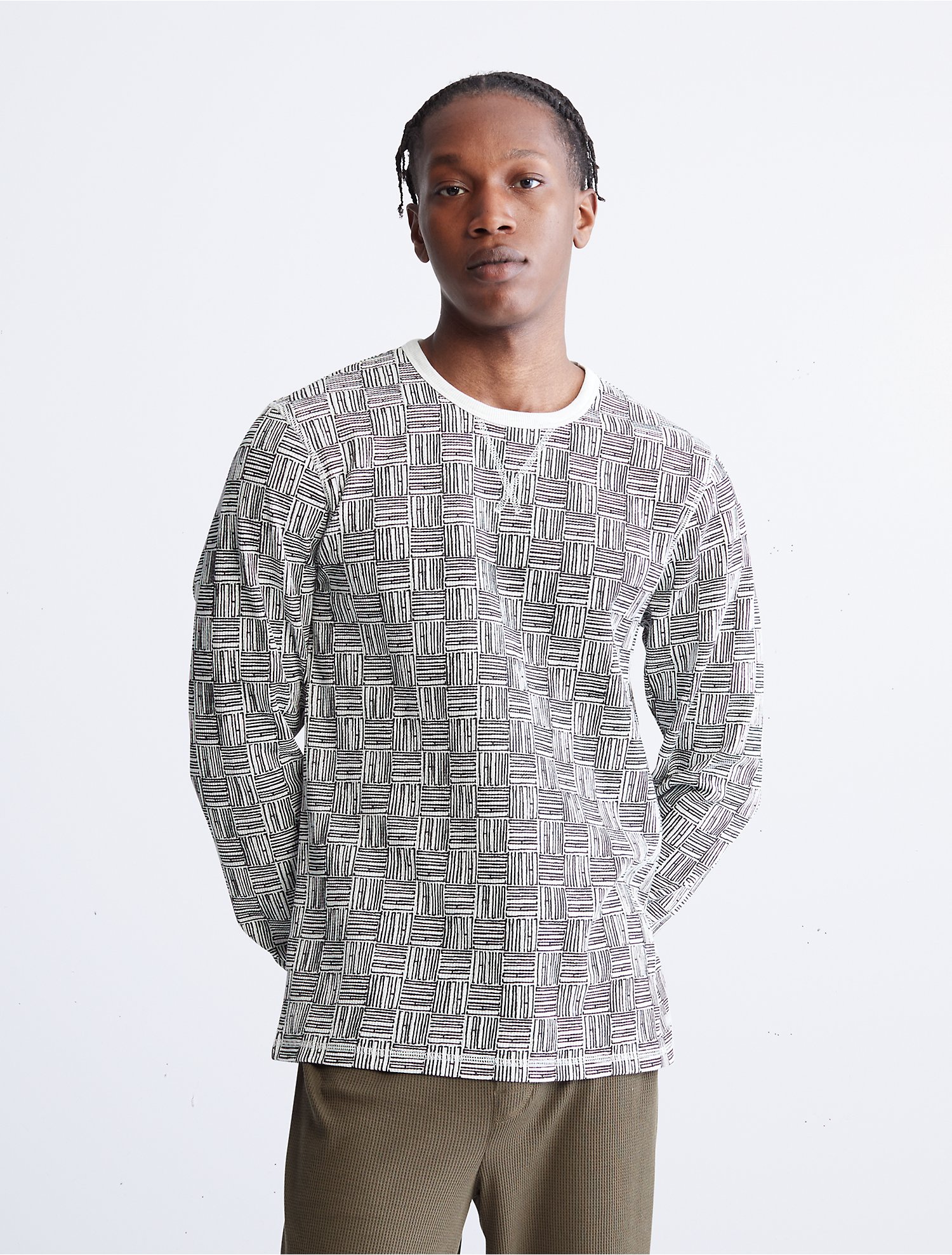 Over het algemeen snor Moeras Thermal Lounge Crewneck Sleep Sweatshirt | Calvin Klein