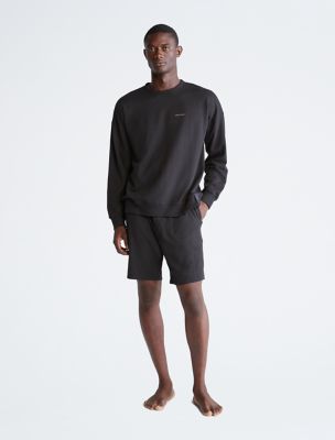 Calvin Klein Men's Modern Cotton Lounge Crewneck Sweatshirt, Black, Small :  : Clothing, Shoes & Accessories