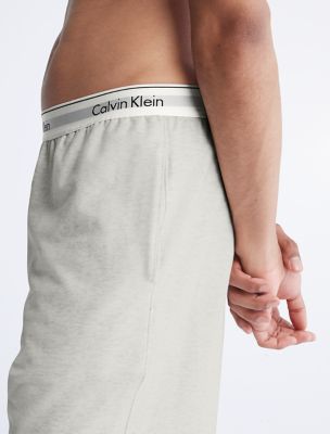 Calvin Klein Women's Modern Cotton Lounge Sleep Shorts, Grey Heather, Large  at  Women's Clothing store