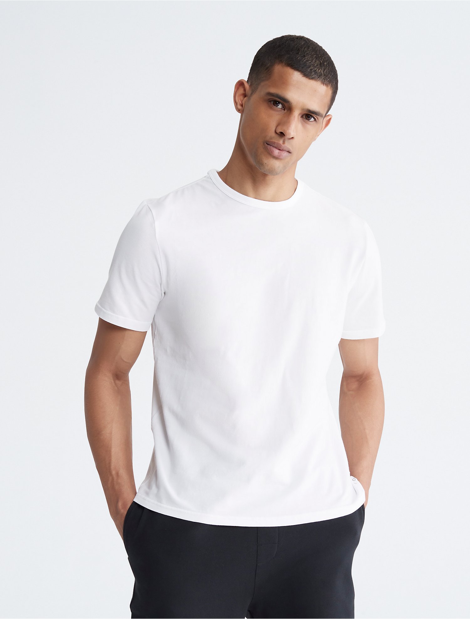 Cotton Stretch Crewneck Lounge T-Shirt | Calvin Klein® Canada