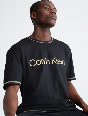 New Calvin Klein Men's CK ONE M Medium White Crewneck T-Shirt Sleepwear S/S  NWT