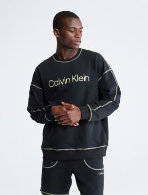 Calvin Klein Underwear CREW NECK FUTURE SHIFT - Pyjama top - black