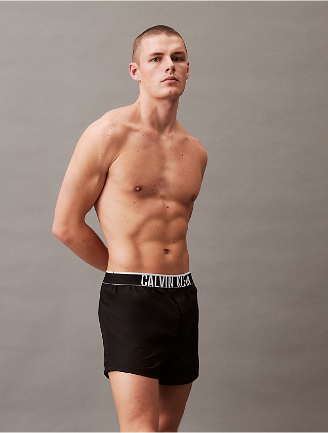 Calvin Klein Woven Boxers 3-Pack Black U1732-002 - Free Shipping at LASC