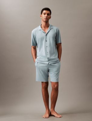 Ensemble Pyjama Short et T-Shirt - Bleu Calvin Klein Underwear en coton