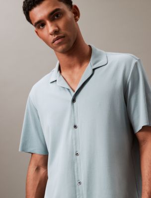 CK Black Button-Down Sleep Shirt, Arona