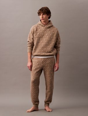 Terry Lounge Quilted Jacquard Joggers Calvin Klein