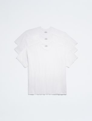 Calvin Klein Classics Crew Cotton T-shirt 3 Pack In White