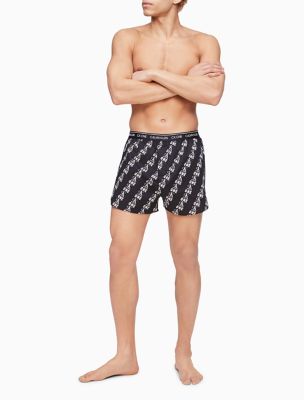 mens calvin klein woven cotton boxers shorts